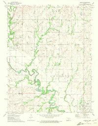 Download a high-resolution, GPS-compatible USGS topo map for Americus, KS (1974 edition)