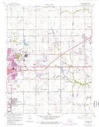 Download a high-resolution, GPS-compatible USGS topo map for Andover, KS (1976 edition)