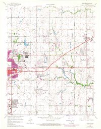 Download a high-resolution, GPS-compatible USGS topo map for Andover, KS (1971 edition)