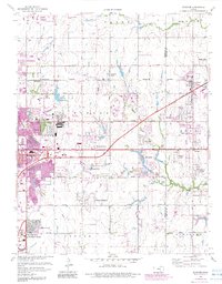 Download a high-resolution, GPS-compatible USGS topo map for Andover, KS (1983 edition)
