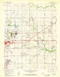 Download a high-resolution, GPS-compatible USGS topo map for Andover, KS (1961 edition)