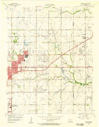 Download a high-resolution, GPS-compatible USGS topo map for Andover, KS (1957 edition)