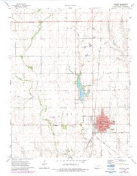Download a high-resolution, GPS-compatible USGS topo map for Anthony, KS (1983 edition)