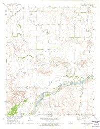 Download a high-resolution, GPS-compatible USGS topo map for Ashland SE, KS (1974 edition)