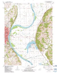 Download a high-resolution, GPS-compatible USGS topo map for Atchison East, KS (1984 edition)