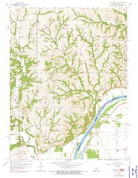 Download a high-resolution, GPS-compatible USGS topo map for Atchison NE, KS (1973 edition)