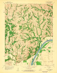Download a high-resolution, GPS-compatible USGS topo map for Atchison NE, KS (1960 edition)
