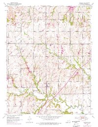 Download a high-resolution, GPS-compatible USGS topo map for Auburn, KS (1976 edition)