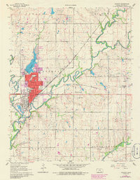 Download a high-resolution, GPS-compatible USGS topo map for Augusta, KS (1986 edition)