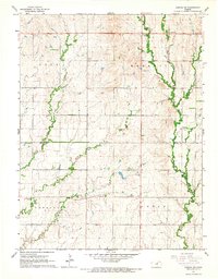 Download a high-resolution, GPS-compatible USGS topo map for Aurora SW, KS (1966 edition)
