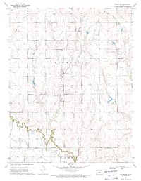 preview thumbnail of historical topo map of Ness County, KS in 1970