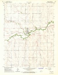 Download a high-resolution, GPS-compatible USGS topo map for Bazine, KS (1967 edition)