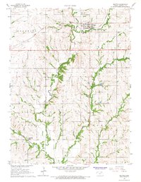 Download a high-resolution, GPS-compatible USGS topo map for Beattie, KS (1967 edition)