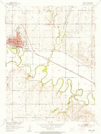 1953 Map of Beloit, 1954 Print