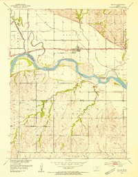 Download a high-resolution, GPS-compatible USGS topo map for Belvue, KS (1954 edition)