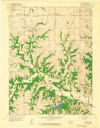 Download a high-resolution, GPS-compatible USGS topo map for Bendena, KS (1960 edition)