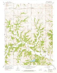 Download a high-resolution, GPS-compatible USGS topo map for Bendena, KS (1977 edition)