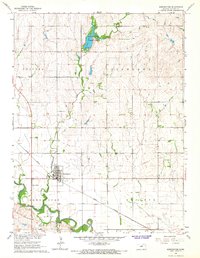 Download a high-resolution, GPS-compatible USGS topo map for Bennington, KS (1966 edition)