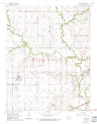 Download a high-resolution, GPS-compatible USGS topo map for Benton, KS (1983 edition)