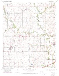 Download a high-resolution, GPS-compatible USGS topo map for Benton, KS (1971 edition)