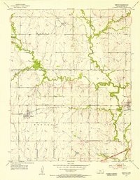 Download a high-resolution, GPS-compatible USGS topo map for Benton, KS (1956 edition)