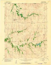 Download a high-resolution, GPS-compatible USGS topo map for Bern, KS (1961 edition)