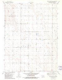 preview thumbnail of historical topo map of Cheyenne County, KS in 1981
