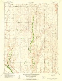 Download a high-resolution, GPS-compatible USGS topo map for Black Wolf, KS (1958 edition)