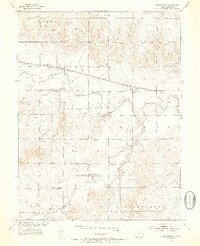 1953 Map of Bloomington, 1954 Print