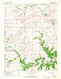 Download a high-resolution, GPS-compatible USGS topo map for Blue Mound, KS (1967 edition)