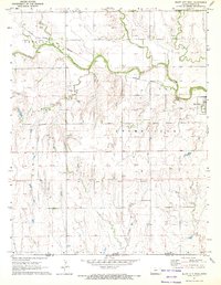 Download a high-resolution, GPS-compatible USGS topo map for Bluff City West, KS (1972 edition)