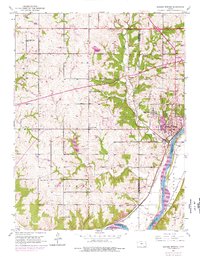 Download a high-resolution, GPS-compatible USGS topo map for Bonner Springs, KS (1976 edition)