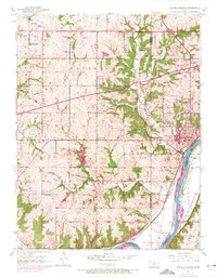 Download a high-resolution, GPS-compatible USGS topo map for Bonner Springs, KS (1971 edition)