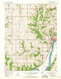 Download a high-resolution, GPS-compatible USGS topo map for Bonner Springs, KS (1968 edition)