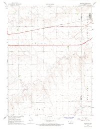 Download a high-resolution, GPS-compatible USGS topo map for Brewster, KS (1968 edition)