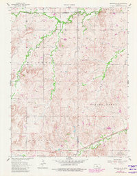 Download a high-resolution, GPS-compatible USGS topo map for Brookville SW, KS (1980 edition)