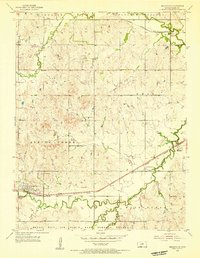 Download a high-resolution, GPS-compatible USGS topo map for Brookville, KS (1956 edition)