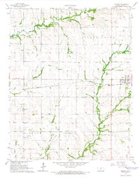 preview thumbnail of historical topo map of Burden, KS in 1964