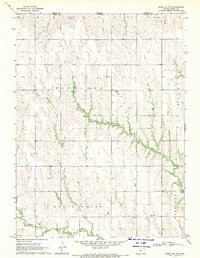 Download a high-resolution, GPS-compatible USGS topo map for Burr Oak NW, KS (1971 edition)