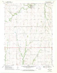 Download a high-resolution, GPS-compatible USGS topo map for Burr Oak, KS (1971 edition)