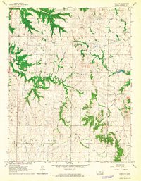 Download a high-resolution, GPS-compatible USGS topo map for Bush City, KS (1967 edition)