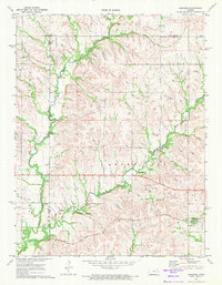 Download a high-resolution, GPS-compatible USGS topo map for Bushong, KS (1973 edition)