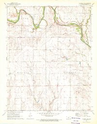 Download a high-resolution, GPS-compatible USGS topo map for Caldwell NW, KS (1972 edition)