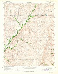 Download a high-resolution, GPS-compatible USGS topo map for Cambridge NE, KS (1965 edition)