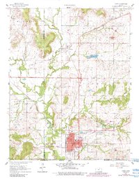 Download a high-resolution, GPS-compatible USGS topo map for Caney, KS (1984 edition)
