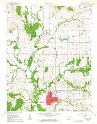 Download a high-resolution, GPS-compatible USGS topo map for Caney, KS (1963 edition)