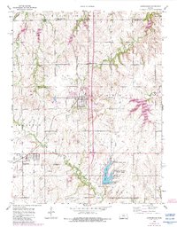 Download a high-resolution, GPS-compatible USGS topo map for Carbondale, KS (1983 edition)