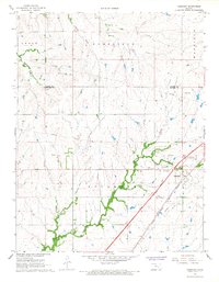 Download a high-resolution, GPS-compatible USGS topo map for Cassoday, KS (1968 edition)
