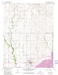 Download a high-resolution, GPS-compatible USGS topo map for Cawker City, KS (1980 edition)