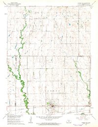 Download a high-resolution, GPS-compatible USGS topo map for Cawker City, KS (1963 edition)